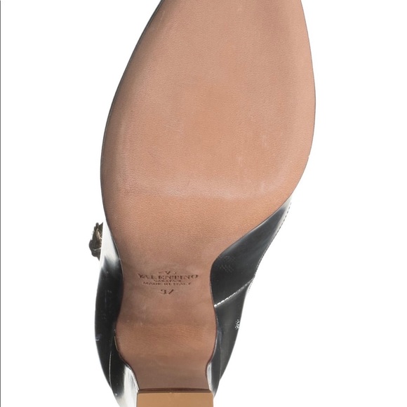 Valentino metallic ankle straps pumps silver - Picture 5 of 7